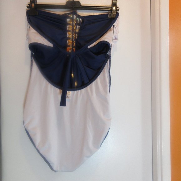 Venus bandeau-style one-piece Blue Size 16 - Picture 6 of 9